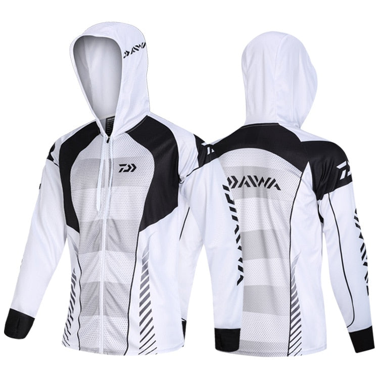 Camiseta de Pesca Daiwa Elite c/ Capuz - Manga Longa - Proteção UV+50