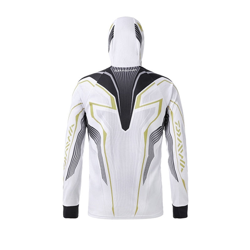 Camisa de Pesca Daiwa com Capuz Lançamento 2023 com Proteção UV+50