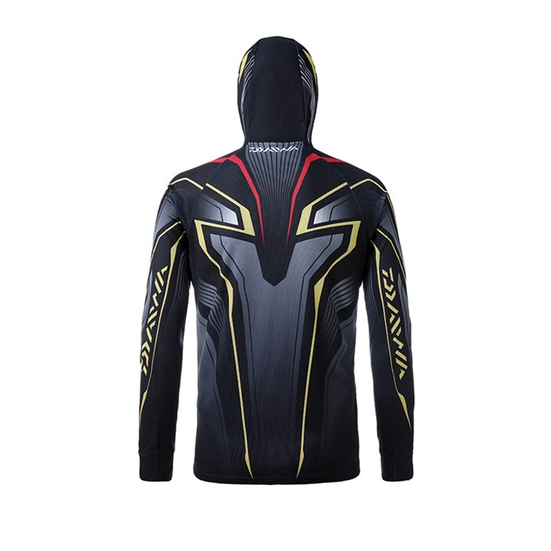 Camisa de Pesca Daiwa com Capuz Lançamento 2023 com Proteção UV+50
