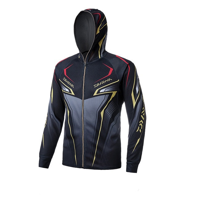 Camisa de Pesca Daiwa com Capuz Lançamento 2023 com Proteção UV+50
