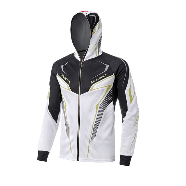 Camisa de Pesca Daiwa com Capuz Lançamento 2023 com Proteção UV+50