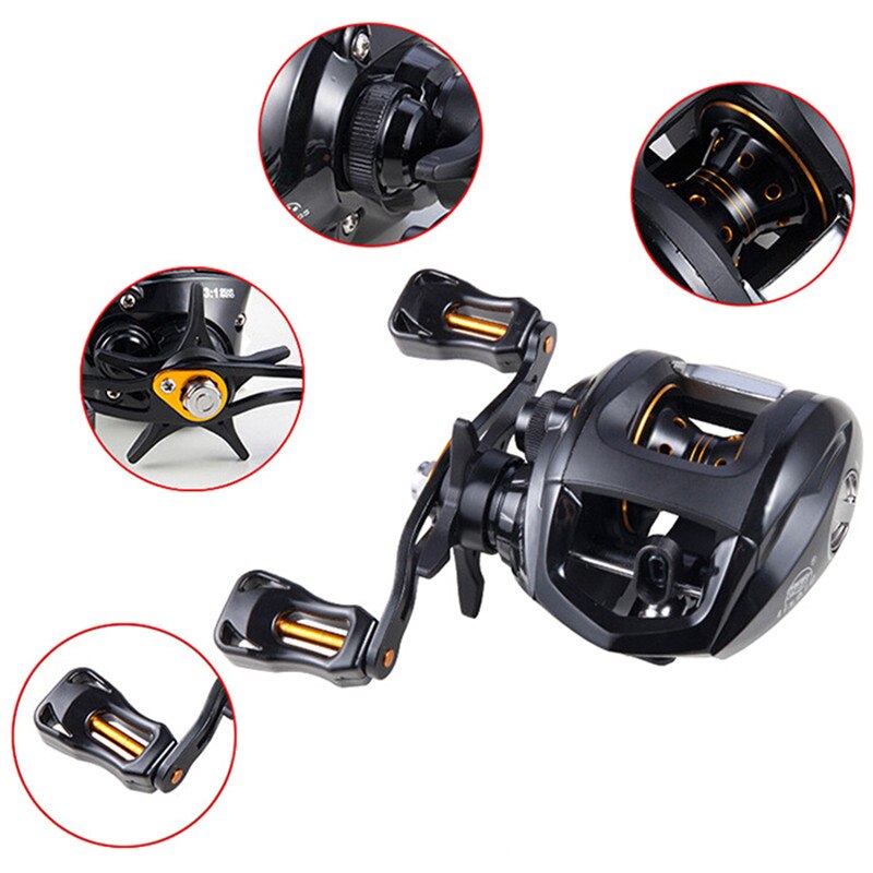 Carretilha Pesca Lizard Camry de 10 +1 Rolamentos apenas 190g - Frete Grátis