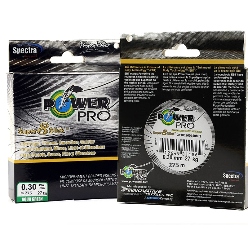 Linha Multifilamento Power Pro 8x Super Slick – 275 metros - 8 fios