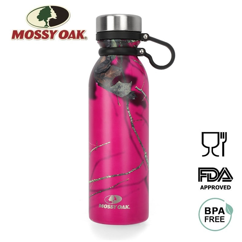 Garrafa Térmica MOSSY OAK 600ML - Importada - Frete Grátis