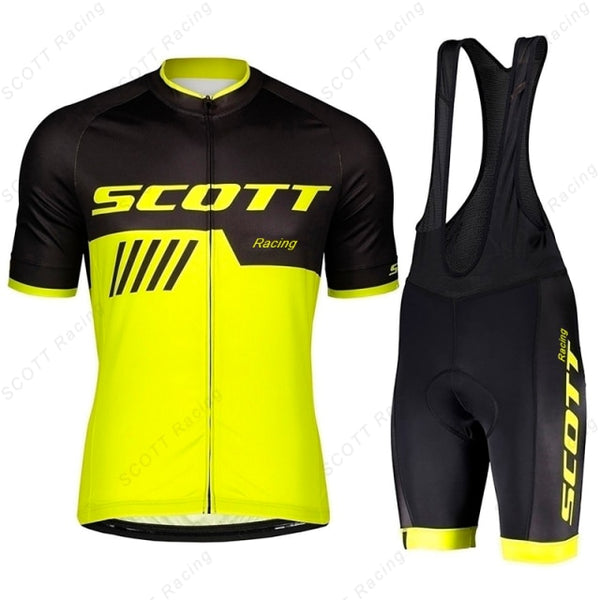 Novo Conjunto Scott Racing 2022 (Camiseta + Bretelle) – Importado