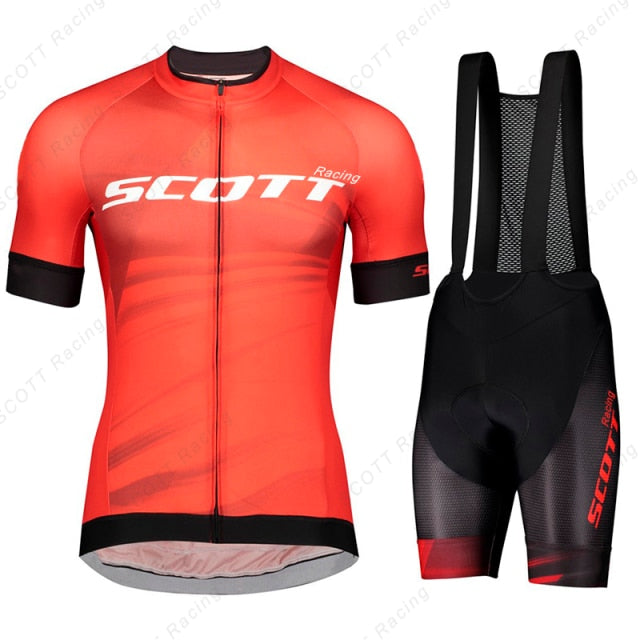 Conjunto de Ciclismo Scott Racing Spark 2022 (Camiseta + Bretelle) - Lançamento 2022