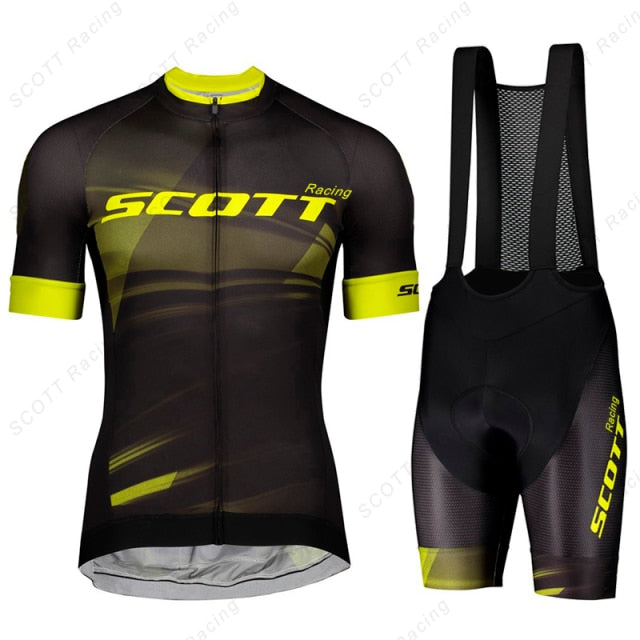 Conjunto de Ciclismo Scott Racing Spark 2022 (Camiseta + Bretelle) - Lançamento 2022