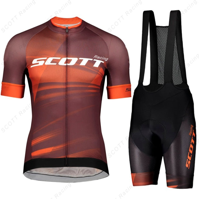 Conjunto de Ciclismo Scott Racing Spark 2022 (Camiseta + Bretelle) - Lançamento 2022
