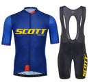Novo Conjunto Scott Racing Blue (Camiseta + Bretelle) – Importado