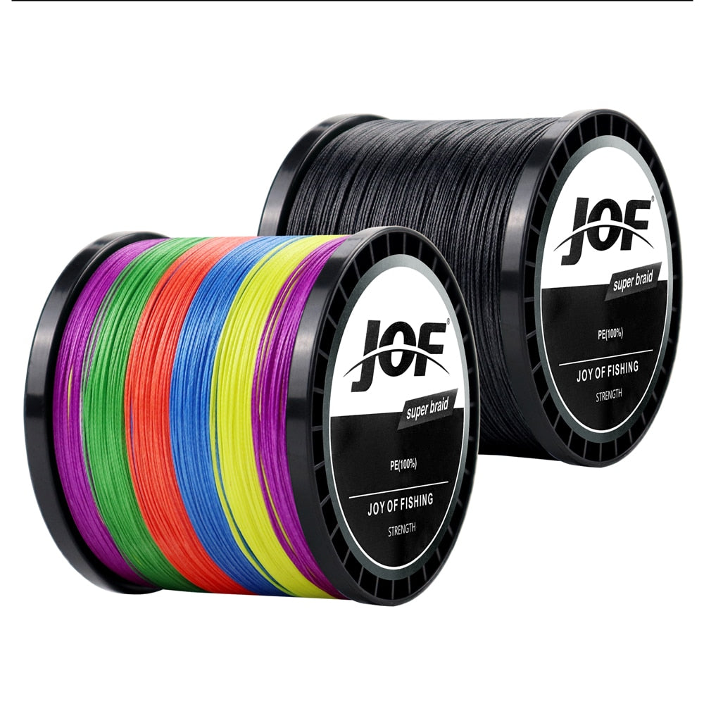 Linha Multifilamento de Pesca JOF 4x - 500 metros - 100% PE - Importada