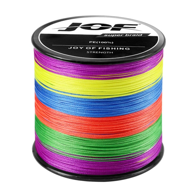 Linha Multifilamento de Pesca JOF 4x - 500 metros - 100% PE - Importada