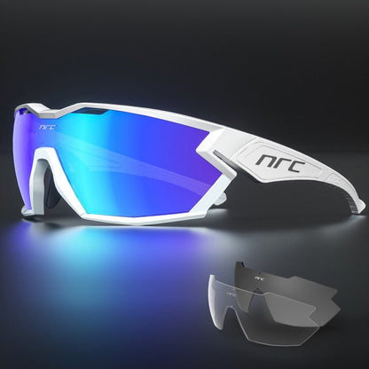 Cópia de Óculos de Ciclismo Italiano NRC TR90 com 3 lentes – Proteção UV400+
