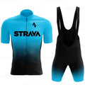 Novo Conjunto de Ciclismo Strava Team 2022 (Bretelle + Camiseta)