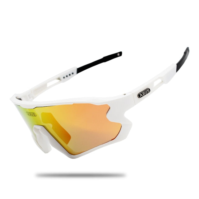 Novo Óculos de Ciclismo ABUS com 5 lentes – Proteção UV+400 - Unisex