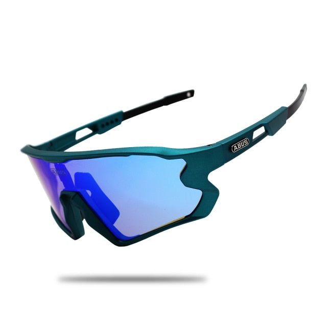 Novo Óculos de Ciclismo ABUS com 5 lentes – Proteção UV+400 - Unisex