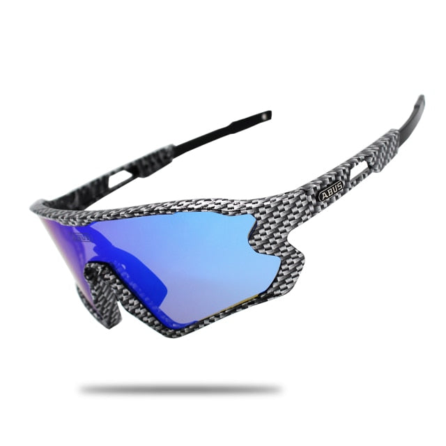 Novo Óculos de Ciclismo ABUS com 5 lentes – Proteção UV+400 - Unisex