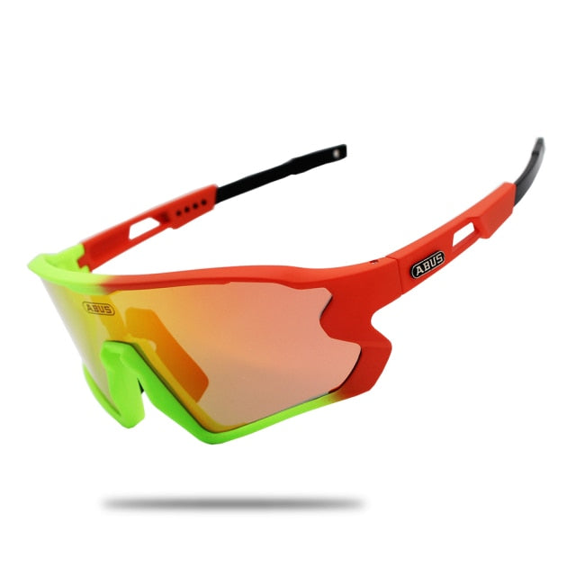 Novo Óculos de Ciclismo ABUS com 5 lentes – Proteção UV+400 - Unisex