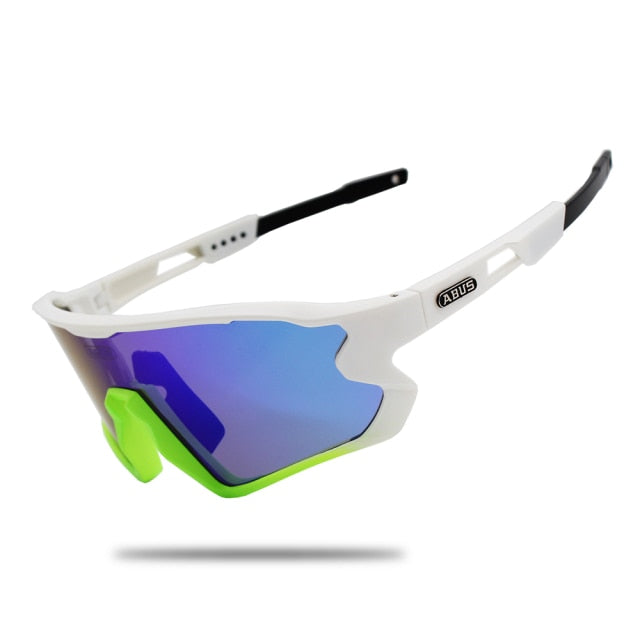 Novo Óculos de Ciclismo ABUS com 5 lentes – Proteção UV+400 - Unisex